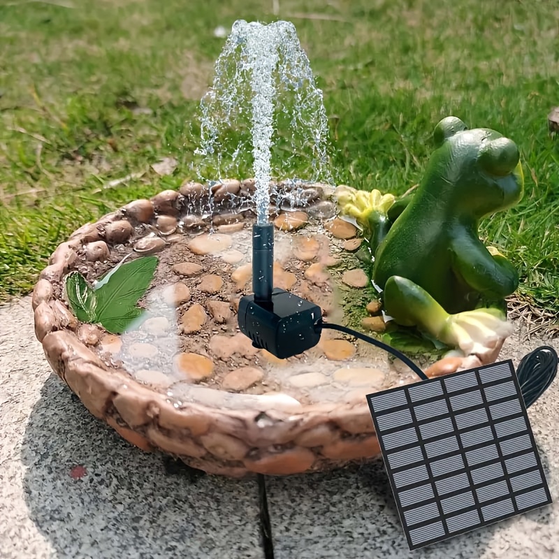 Solar Pool Pump Kit - Solar Fountain with 6 Nozzles -