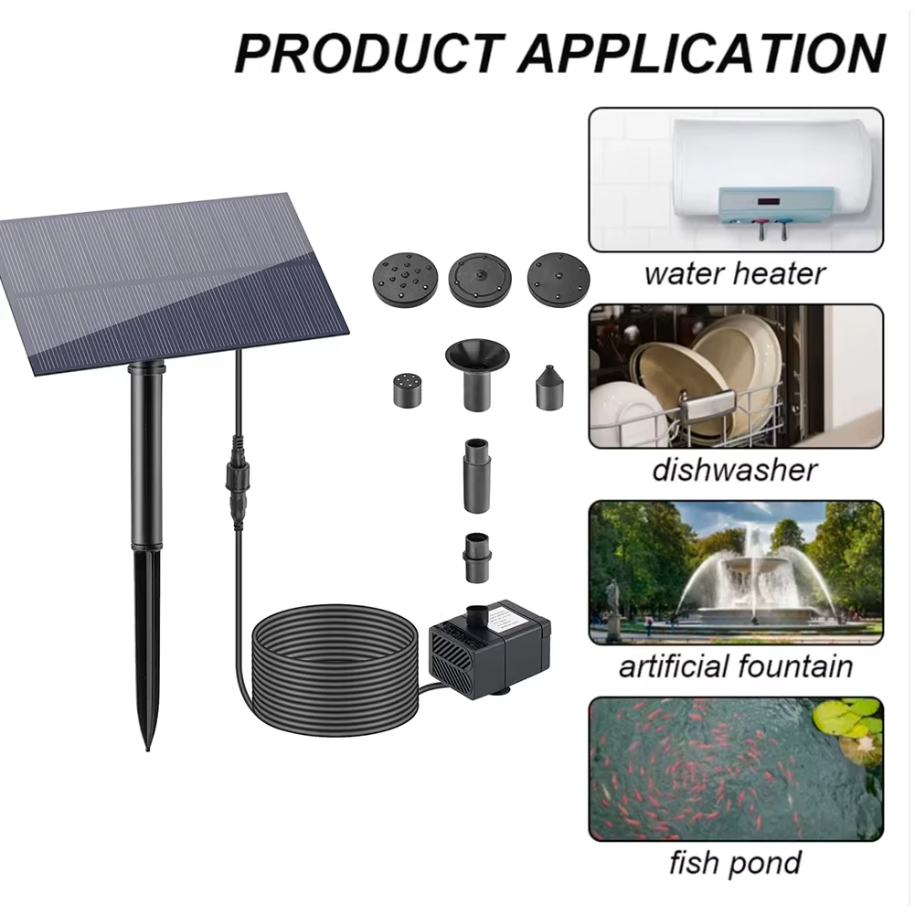 Solar Pool Pump Kit - 5W 5V Mini Solar Fountain Water