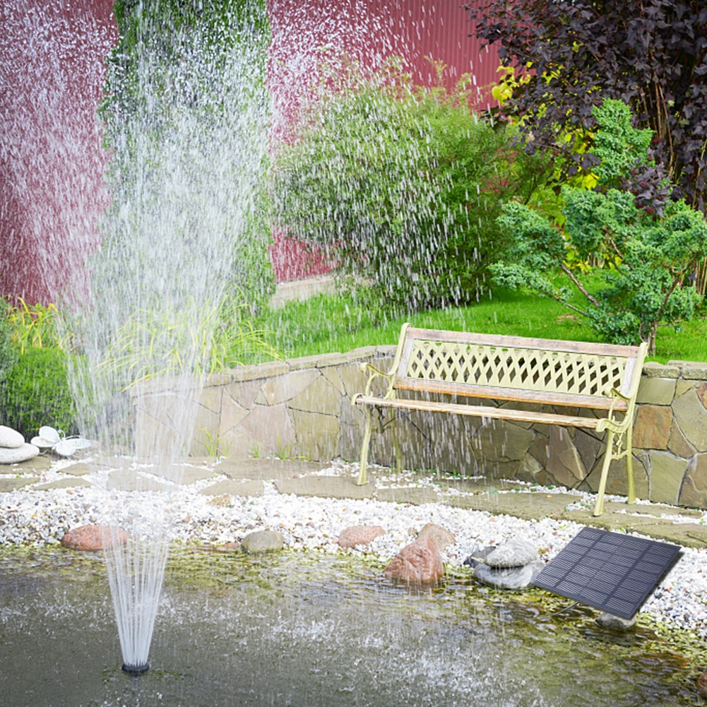 Solar Fountain with 6 Nozzles  - Solar Pool Pump Kit review and price
