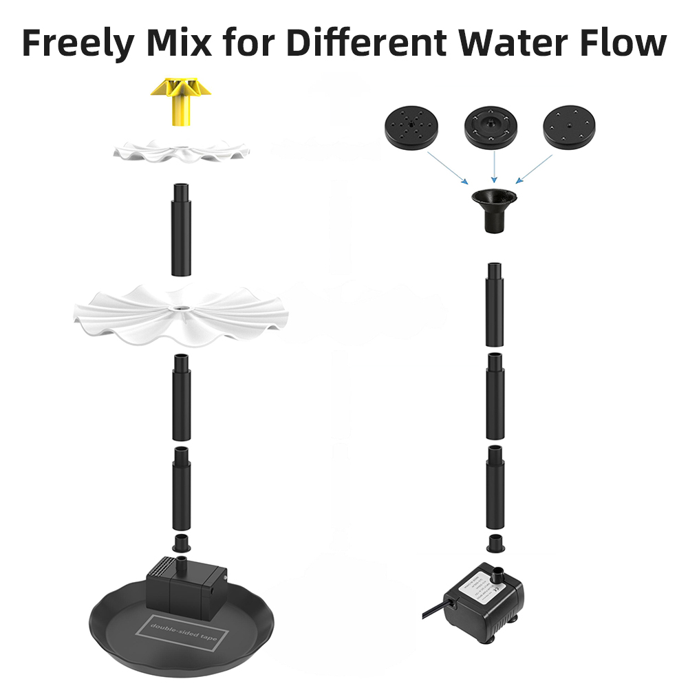 Solar Fountain Pump for Bird B - Solar Pool Pump Kit review and price