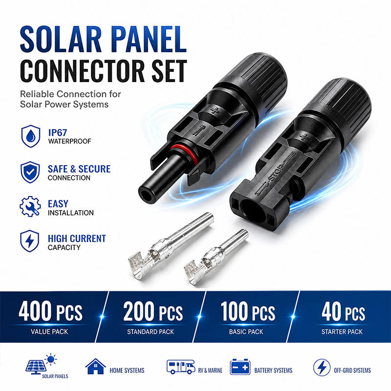 600/400/200/100/40/20 PCS Sola - Solar Cable Mc4 Connector review and price