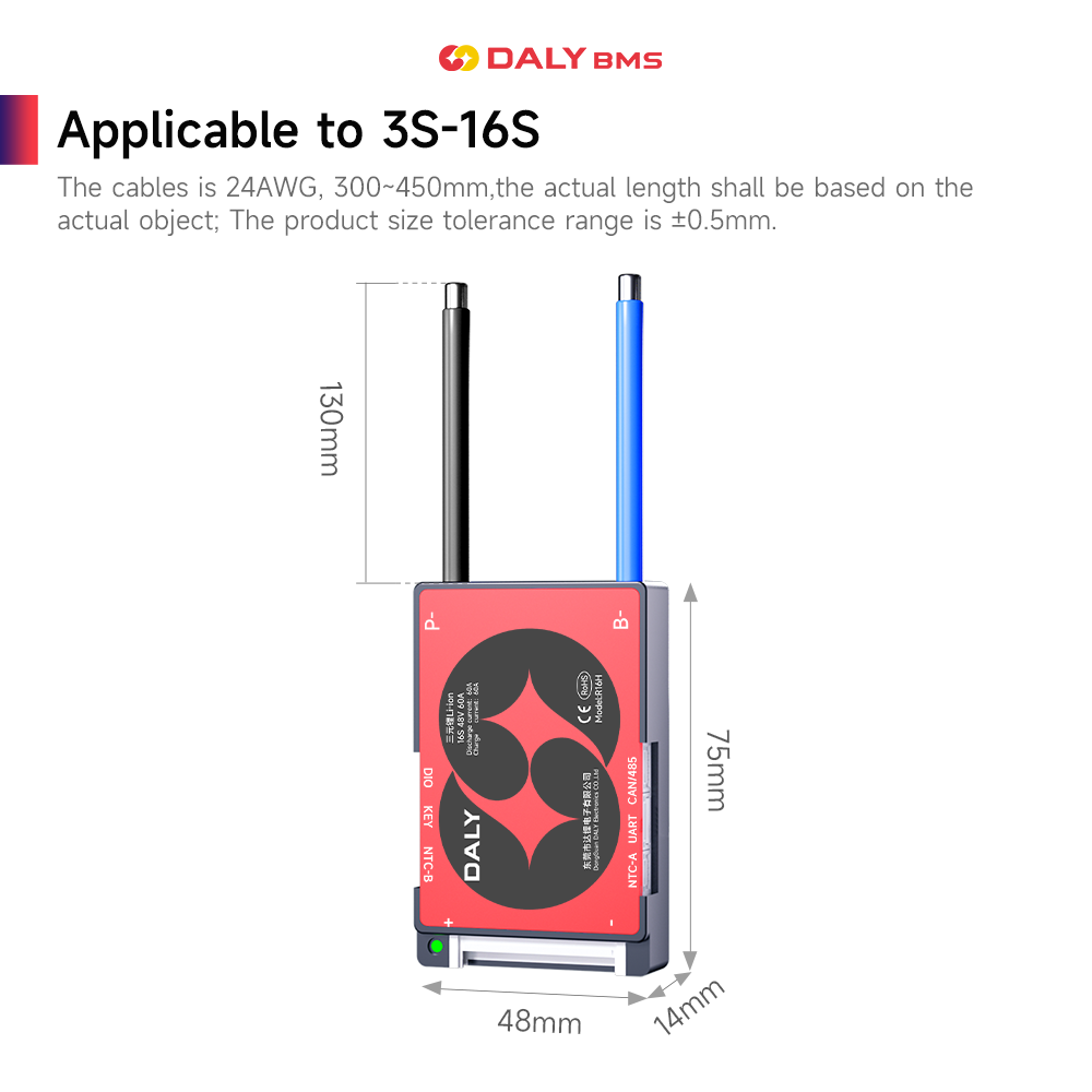 DALY Smart BMS 16S 60V 40A Li- - Lifepo4 Battery Pack review and price