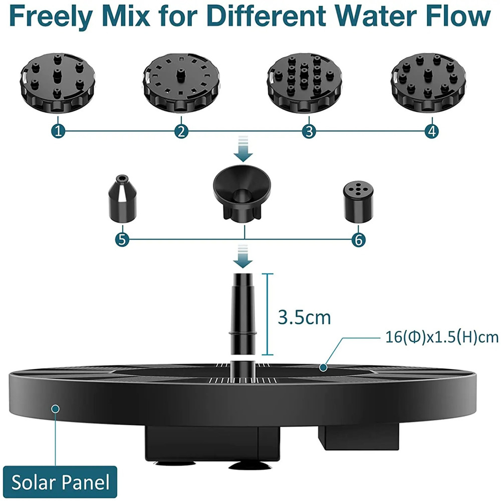 13cm Floating Solar Panel Sola - Solar Pool Pump Kit review and price